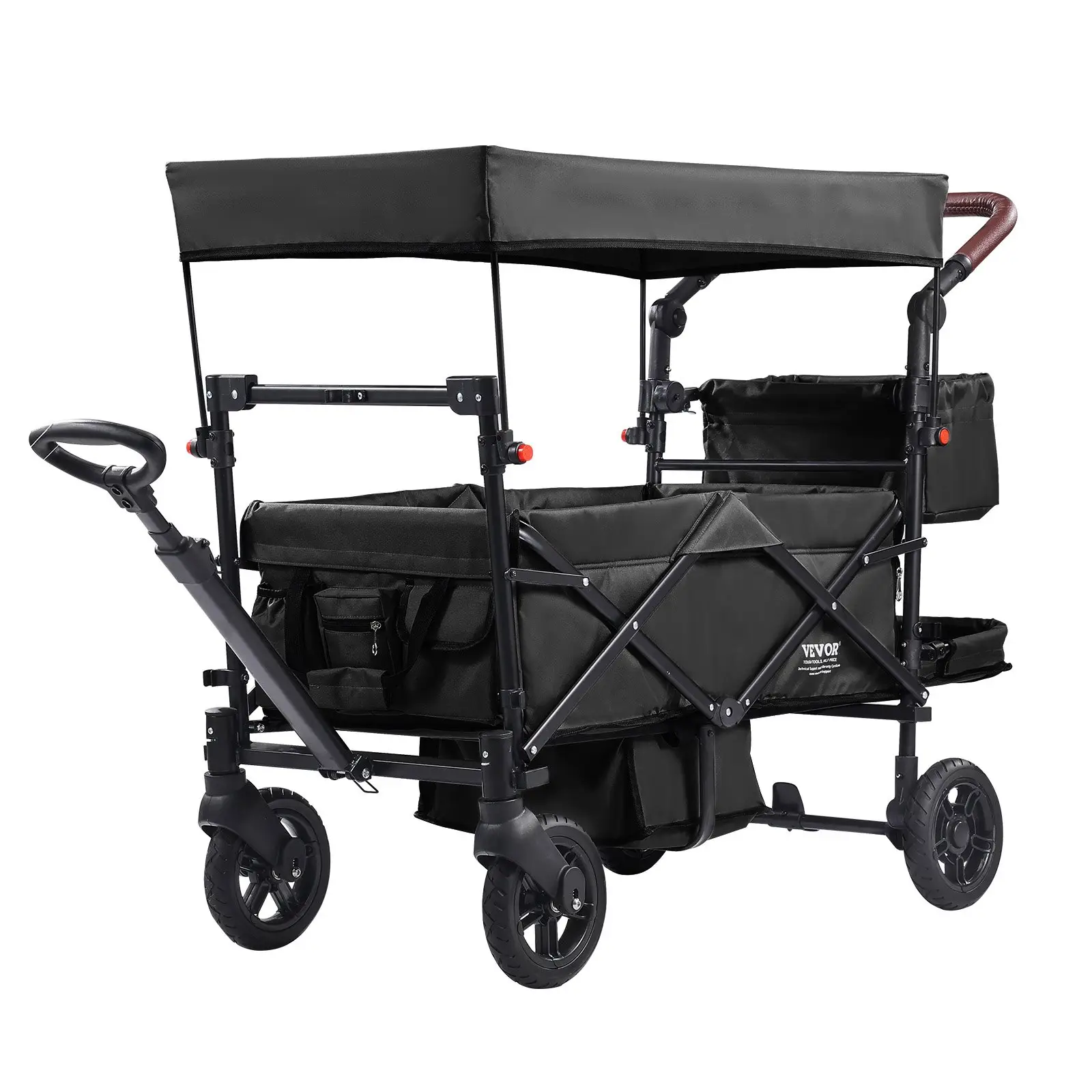 Wagon Stroller For 2 Kids, Push Pull