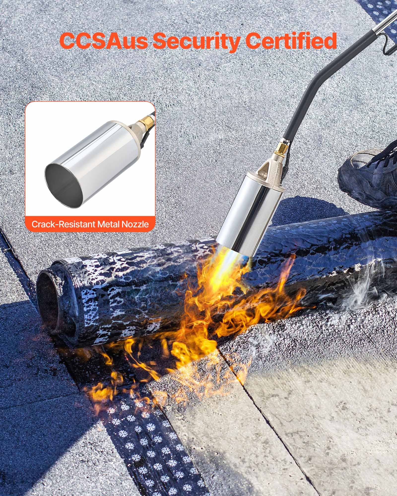 Propane Weed Torch Burner Ice Snow Melter 1800000 BTU 10 Ft Hose Portable - 5