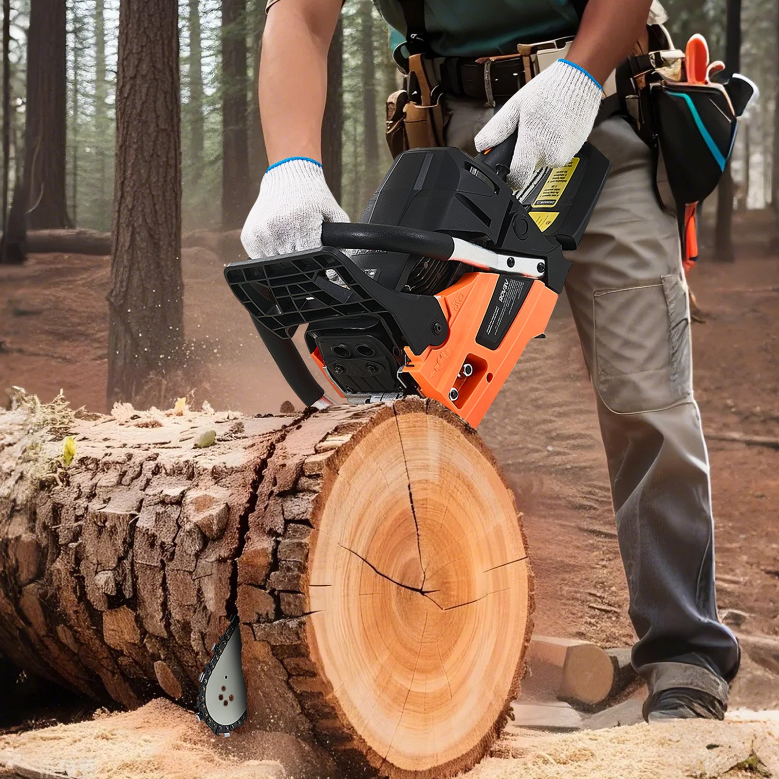 62cc Gas Chainsaw 3.8hp Gas Powered 20 Inch Chainsaw For Wood Cutting image 6