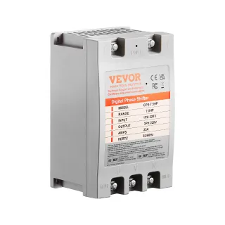 3 Phase Converter-7.5HP 23A 220V Single Phase To 3 Phase Converter, Digital Phase Shifter For Residential & Light Commercial Use, 220V Input Output One Converter Must Be Used On On