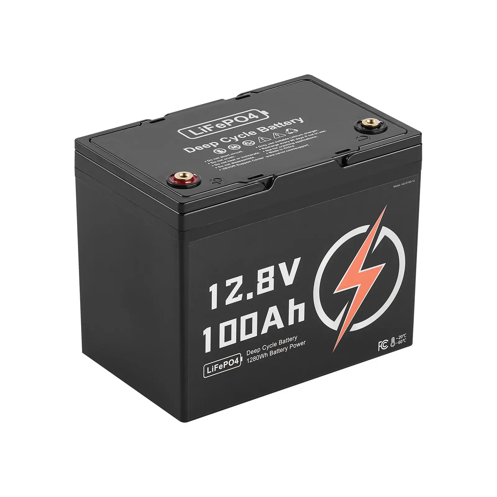 12V 100Ah Deep Cycle LiFePO4 Battery BMS