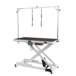 50' Electric Pet Grooming Table, Heavy Duty Dog Grooming Arm For Large Dogs, Height Adjustable Dog Grooming Station, Anti Slip Tabletop/Dog Grooming Station, Max Bearing 400LBS