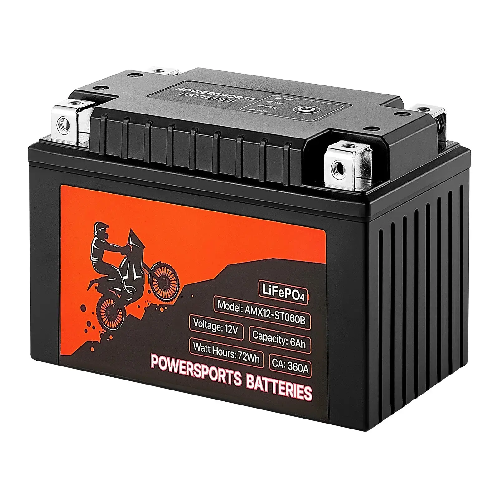 Motorcycle Battery 12V 6Ah YTX12-BS High Performance