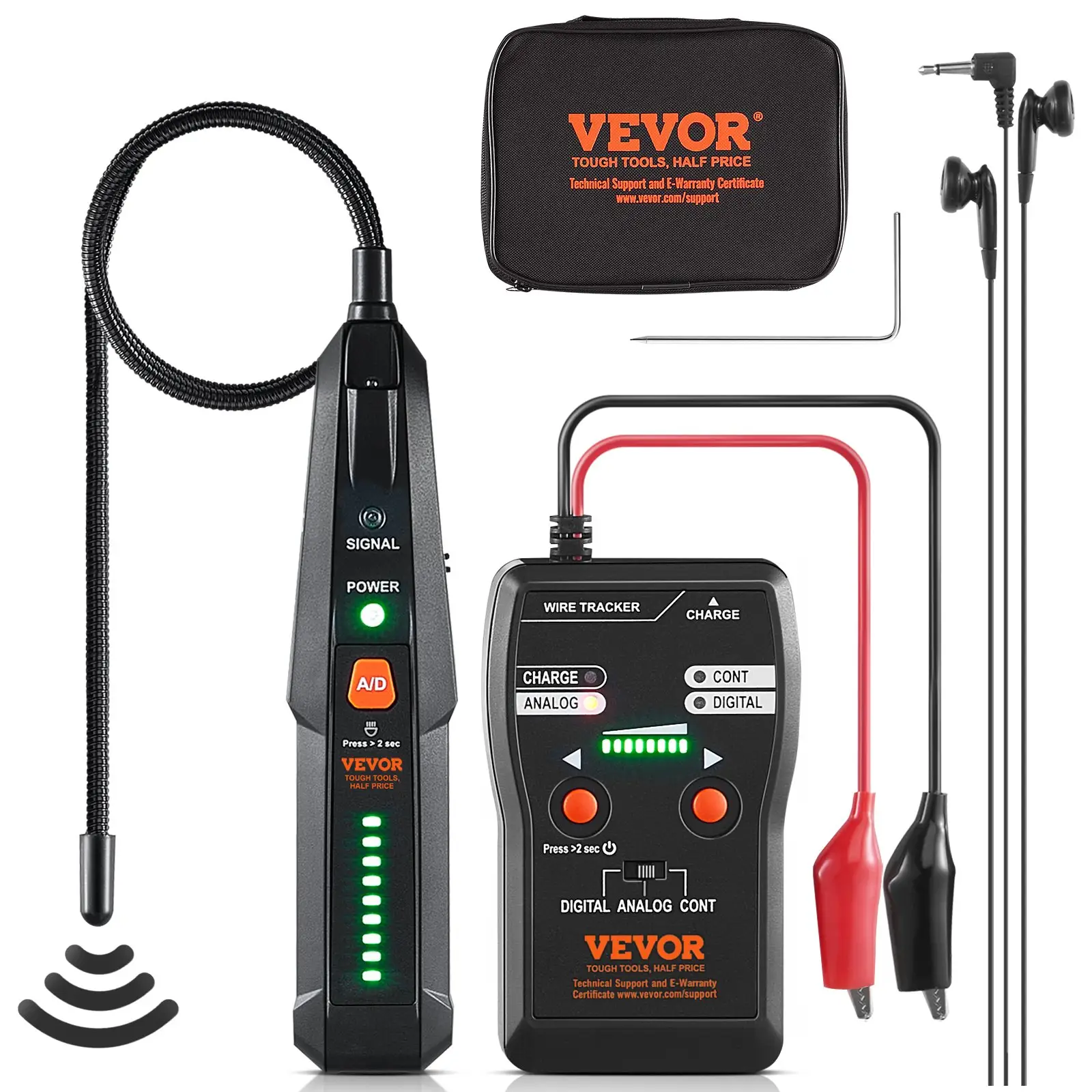 Underground Cable Locator, 6.5 FT Max. Detection