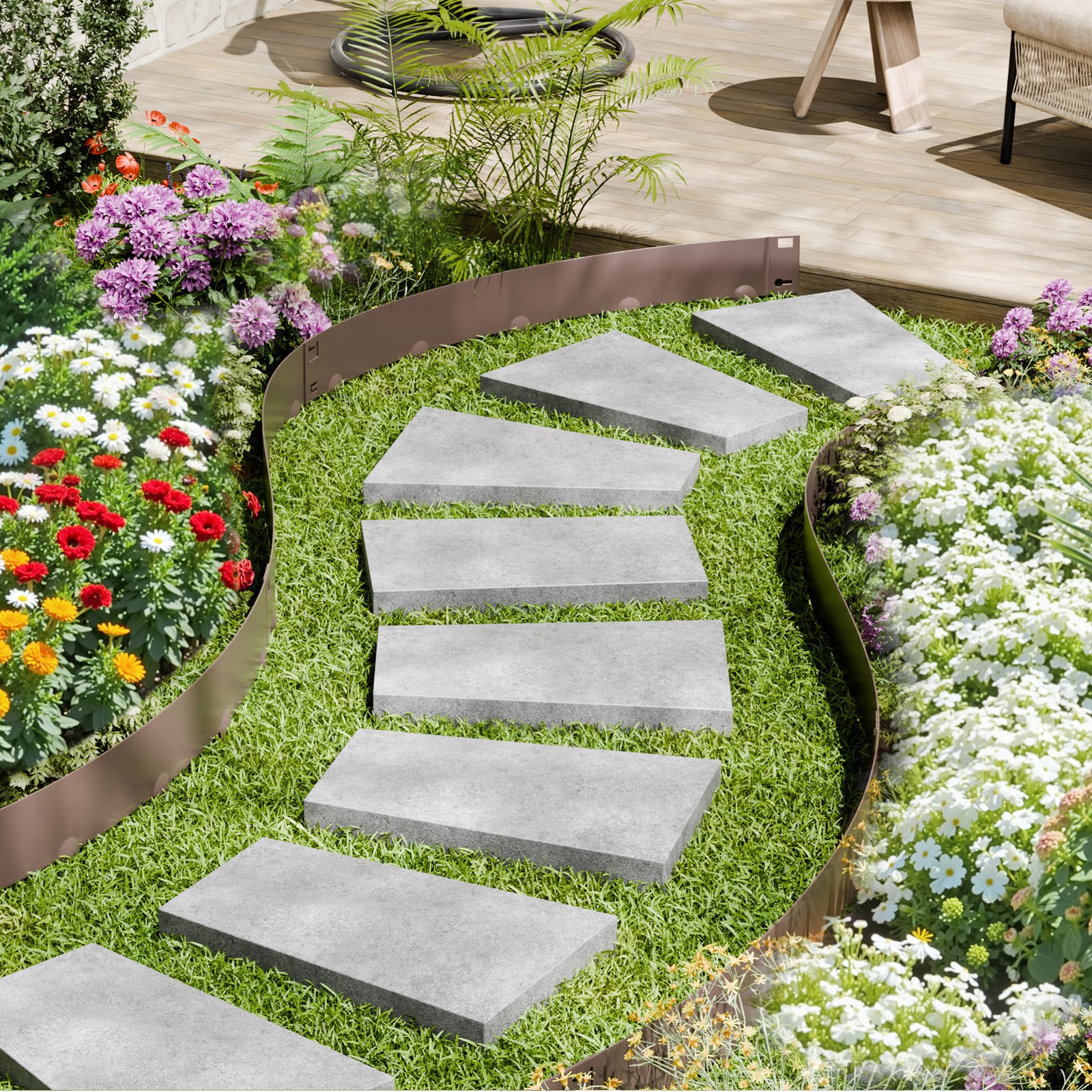 Steel Landscape Edging, 5 Pack, picture 2 of 2