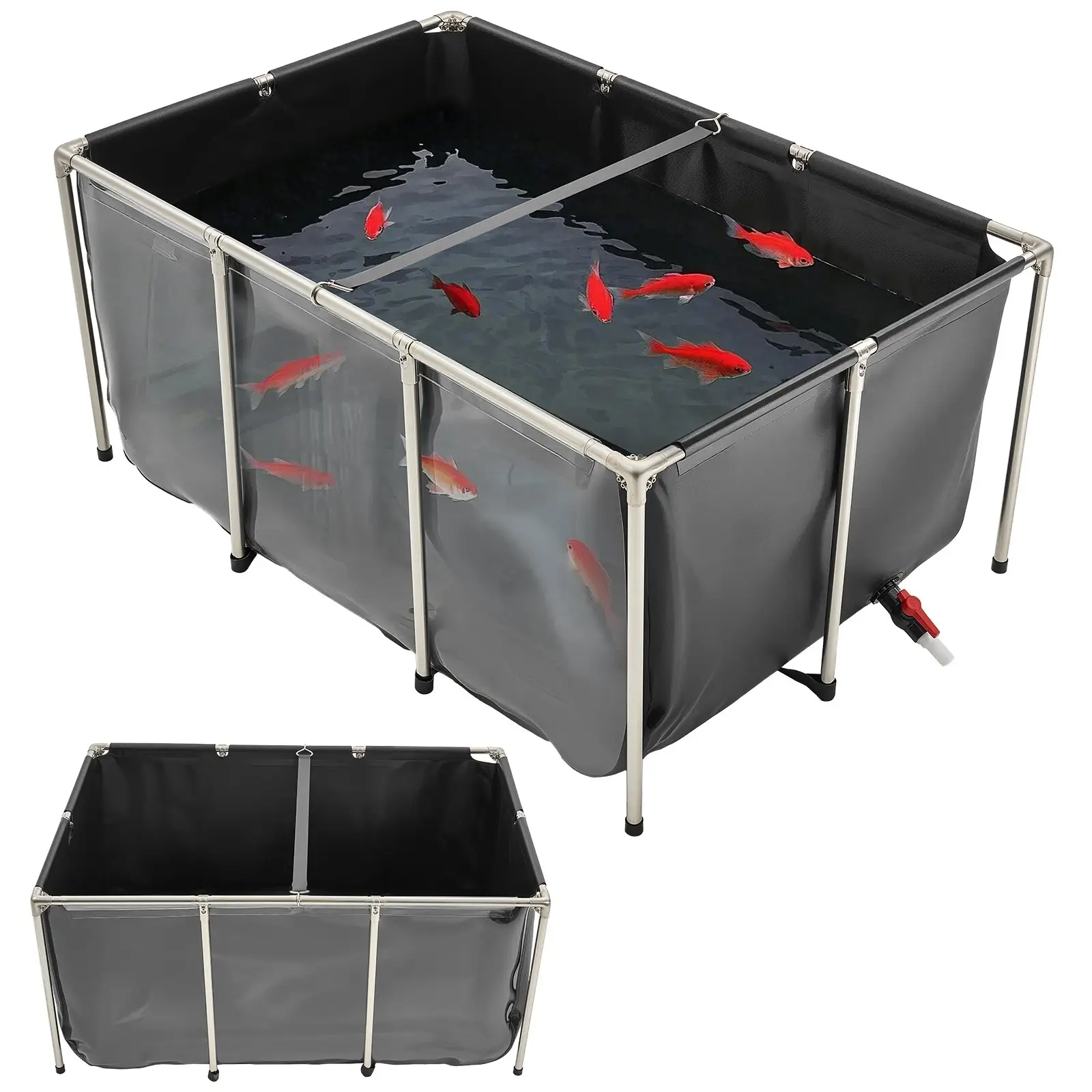 Canvas Fish Pond Above Ground Koi Tank