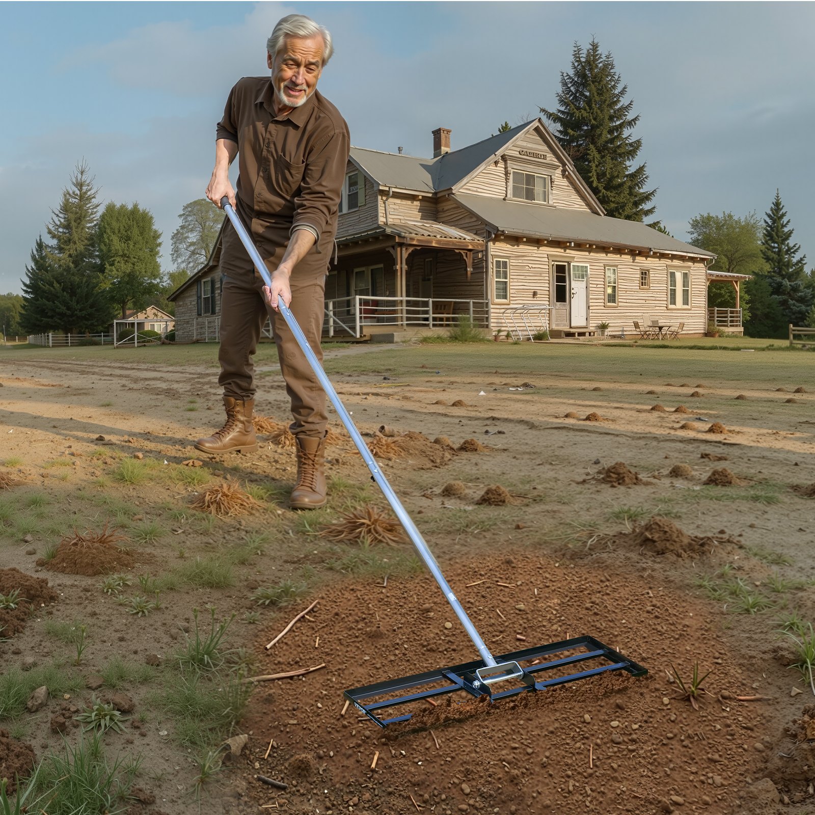 Lawn Leveling Rake with Adjustable Handle, picture 2 of 2