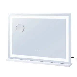 Lighted Makeup Mirror 3 Color Vanity W/ USB Desktop Wall-mount 31.5x21.7in