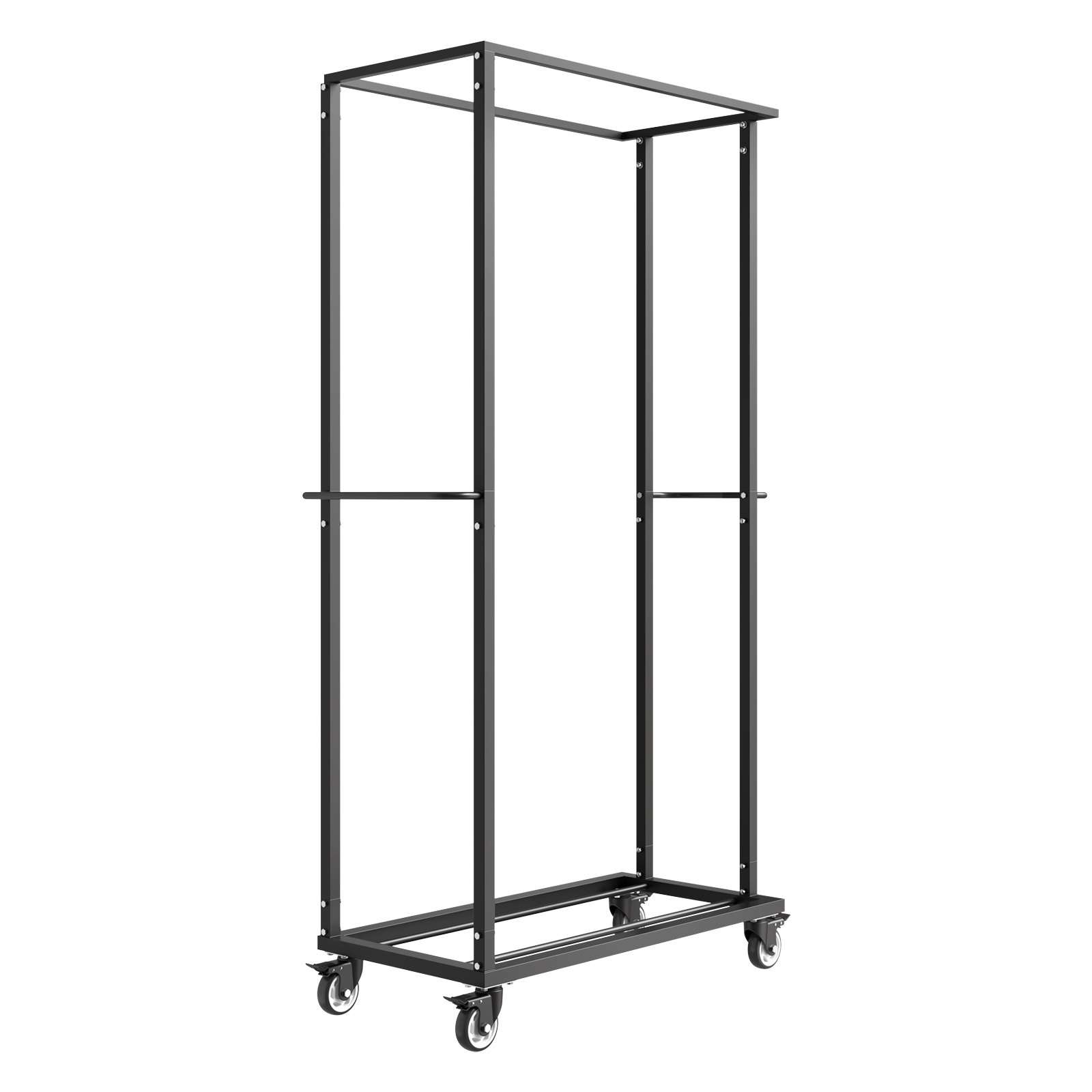 Folding Chair Rack Cart For 60 Chairs Of 500LBS Casters/Locking Wheels