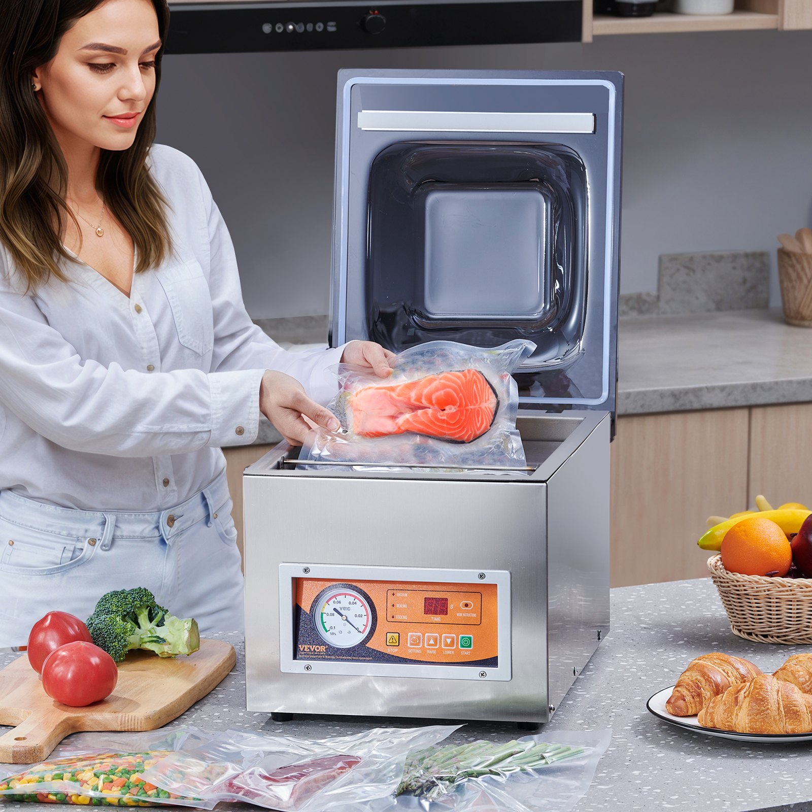 Chamber Vacuum Sealer β 260W Sealing Power
