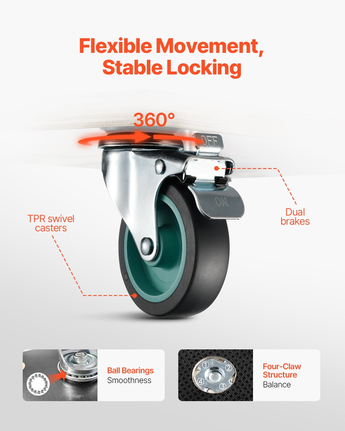Furniture Dolly 551 Lbs Furniture Moving Dollies With 4 TPR Silent Wheels — foto 4