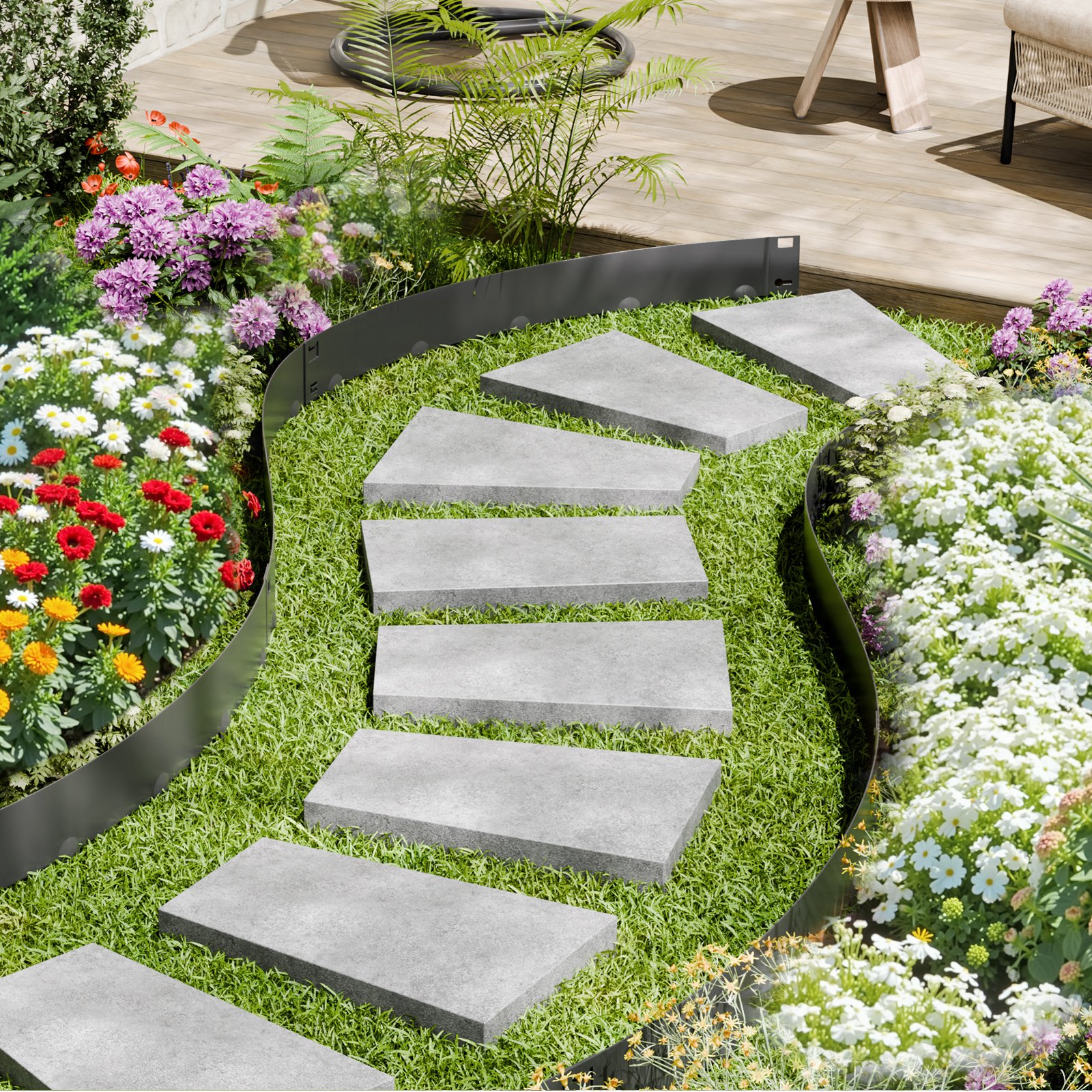 Steel Landscape Edging, 5-Pack, picture 2 of 2