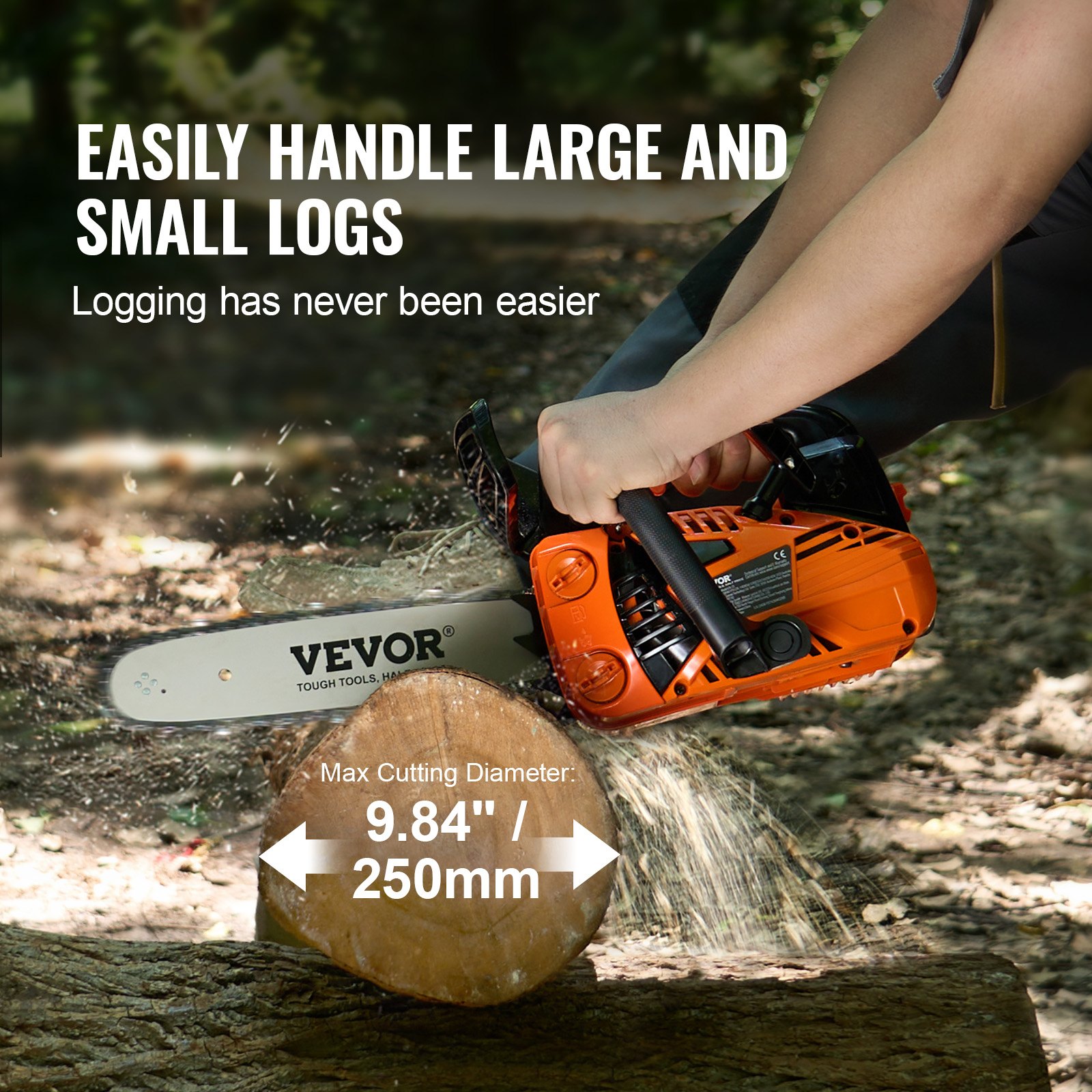 25.4CC 12' Gasoline Chainsaw Powered Wood Cutting Engine Gas Chain Saw image 4