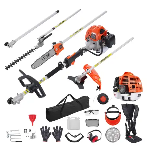 6-in-1 Gas-Powered Multi-Tool with Hedge Trimmer and Pole Saw