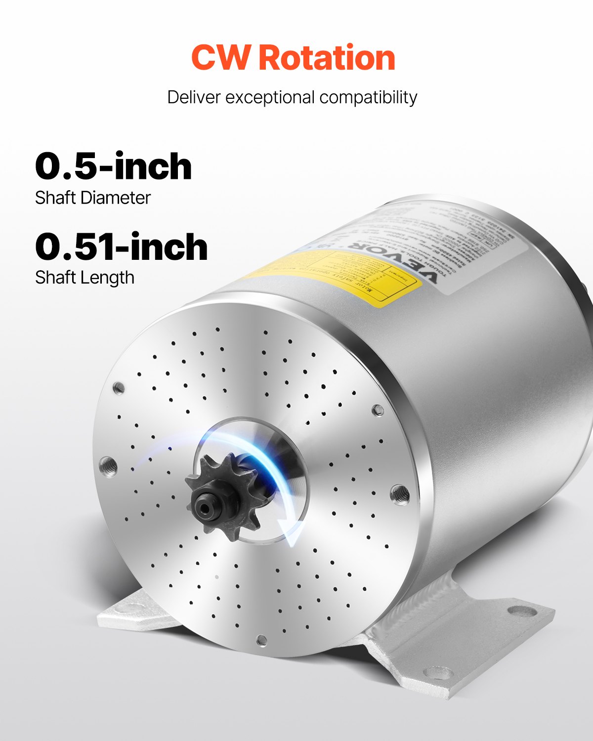 1800W Electric Brushless DC Motor Kit 48V 4500rpm With Upgraded Speed Controller