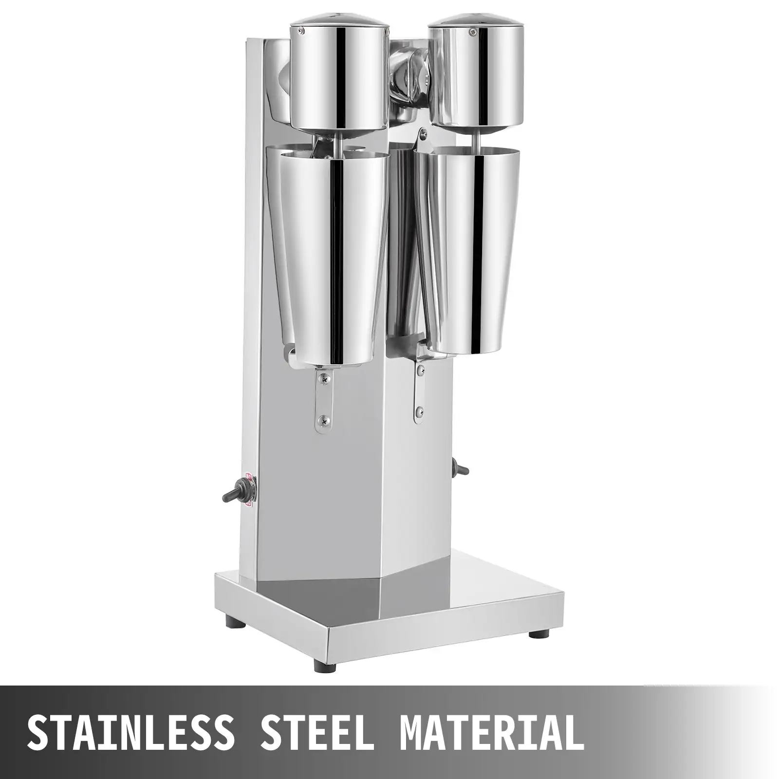 Milkshake Maker Kit, Stainless Steel Electric Milkshake Maker, 180W Milkshake Machine, Double Head Classic Milkshake Maker With 800ml Cup, Silver Milkshake Make