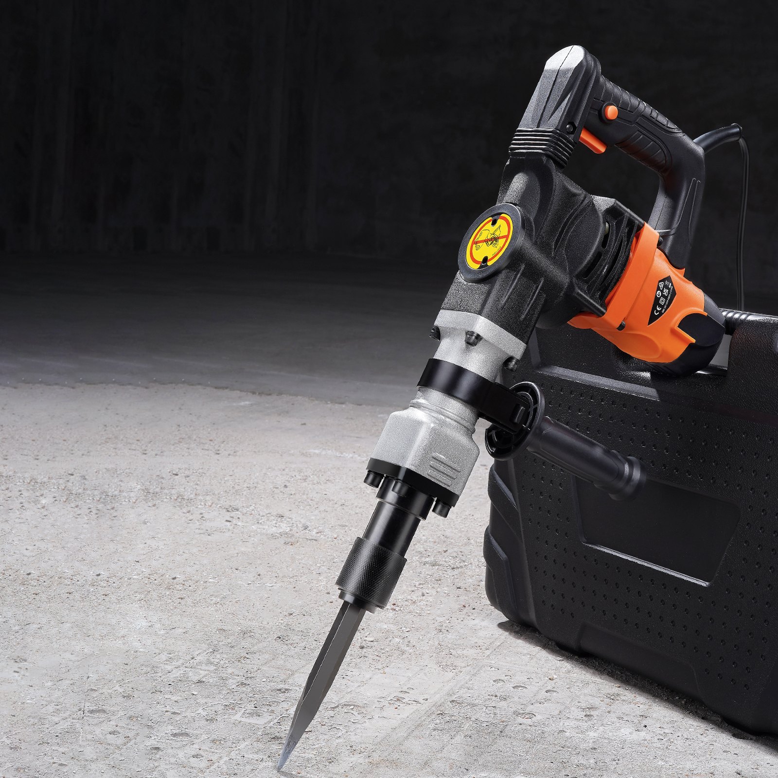 Demolition Jack Hammer Concrete Breaker 1400W Electric Hammer 2 Chisel Bit image 6