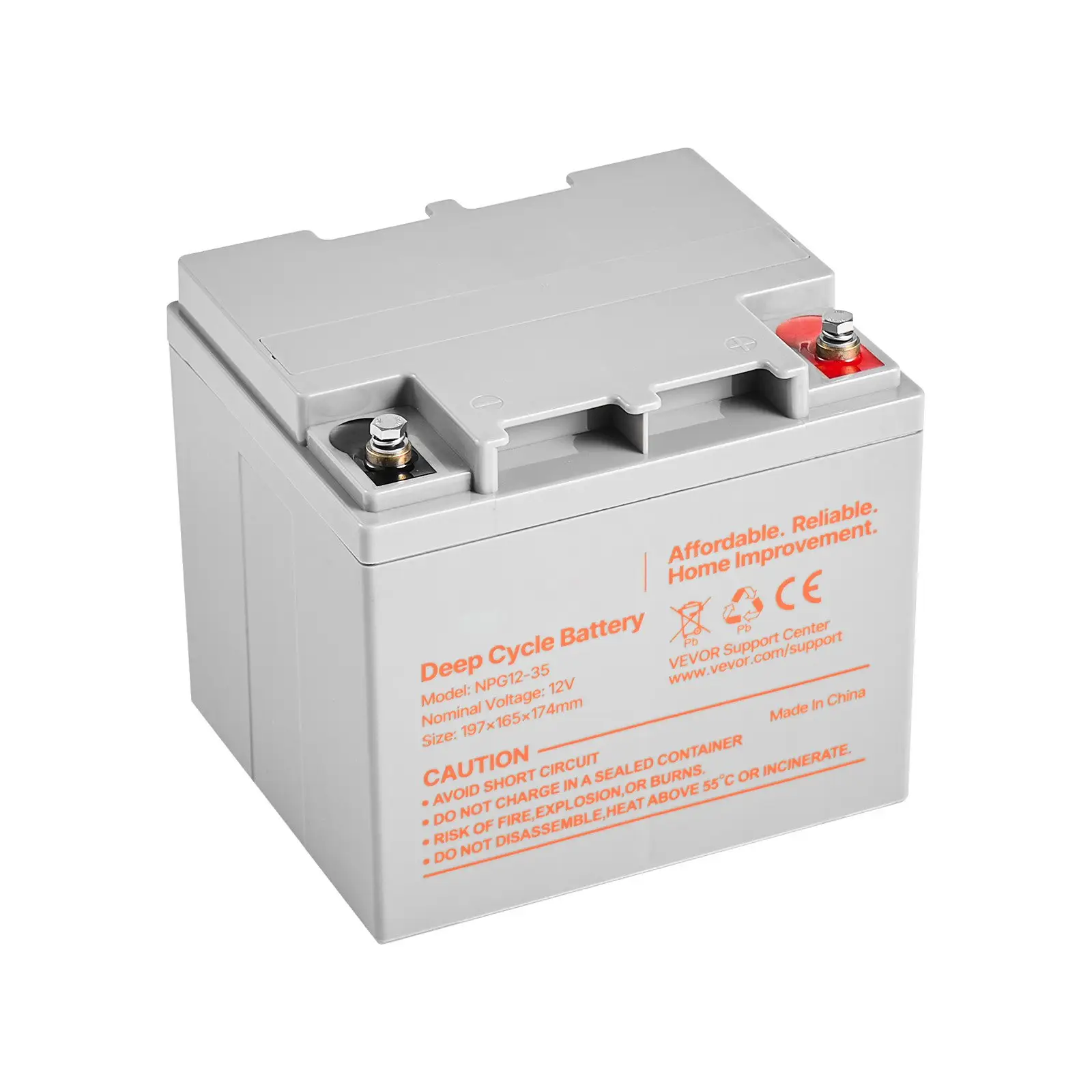 2 Pack 12V 35Ah Deep Cycle Battery