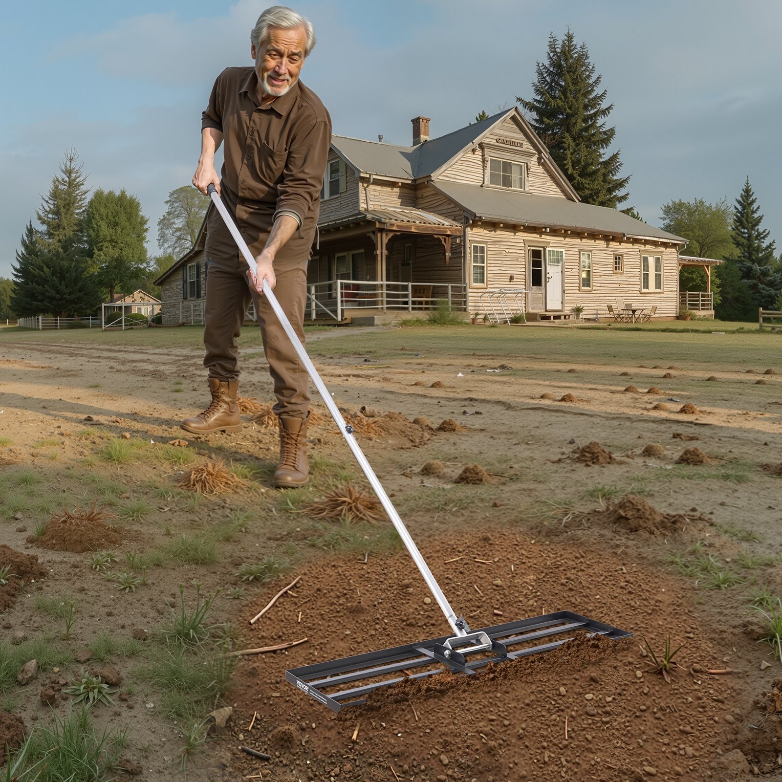 Lawn Leveling Rake with Adjustable Handle, picture 2 of 2
