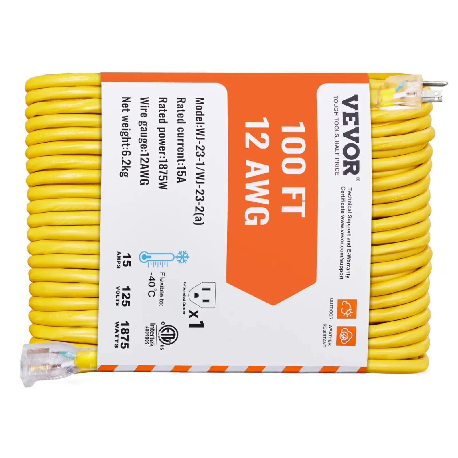 One Hundred FT Heavy Duty Extension Cord