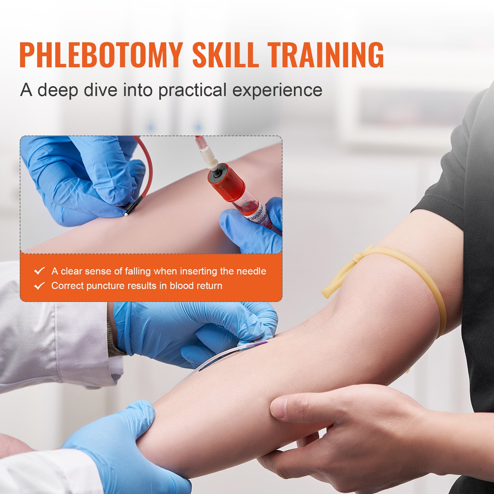 Phlebotomy Practice Kit, IV Venipuncture Intravenous Training Kit, High Simulation IV Practice Arm Kit With Carrying… - 3