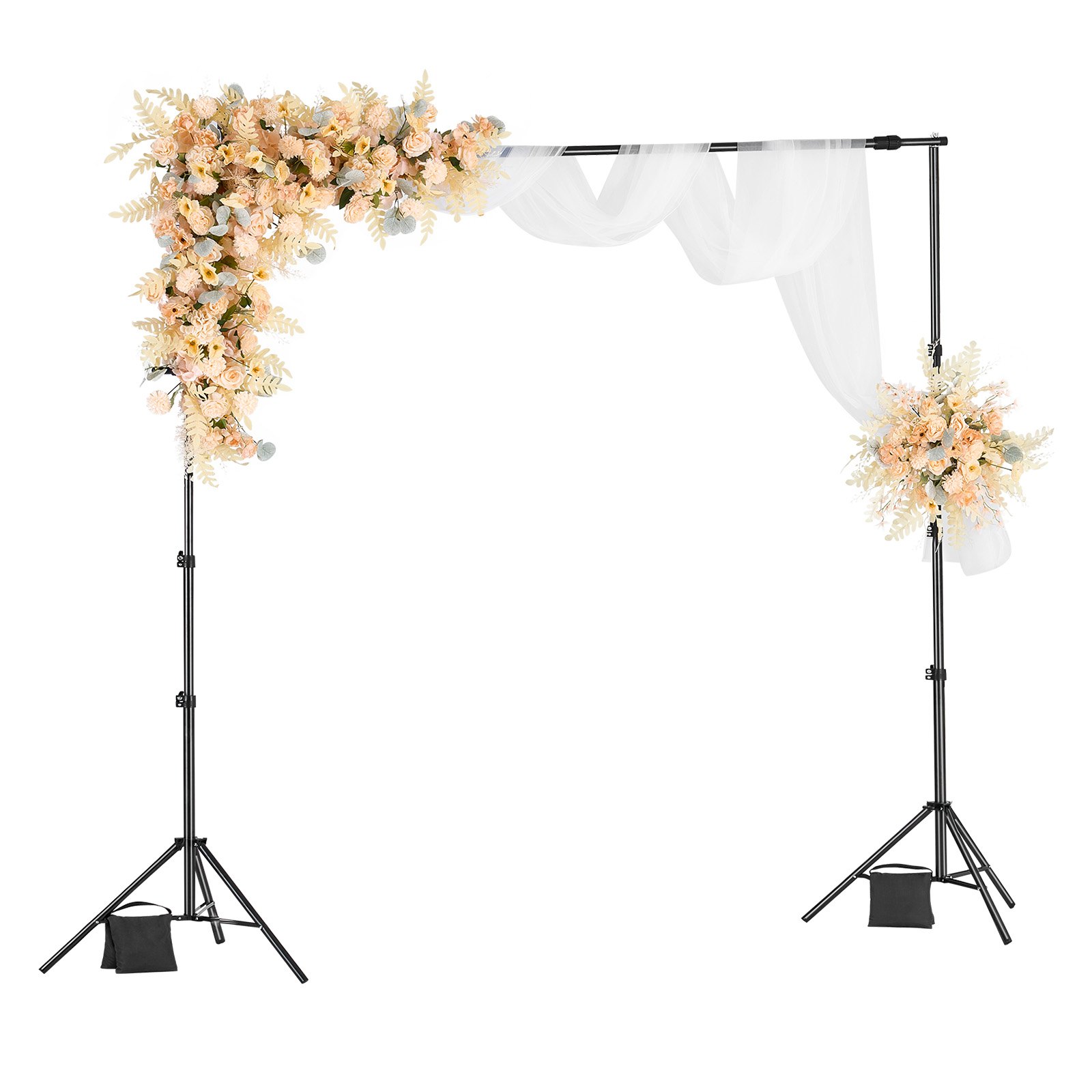 Backdrop Stand, 8.5 X 10 Ft Adjustable Photo Backdrop Stand Kit, Portable Background Backdrop Stand With 2 Tripods, Heavy Duty Projector Screen Stand, For Wedding, Photo Video Studio & Party