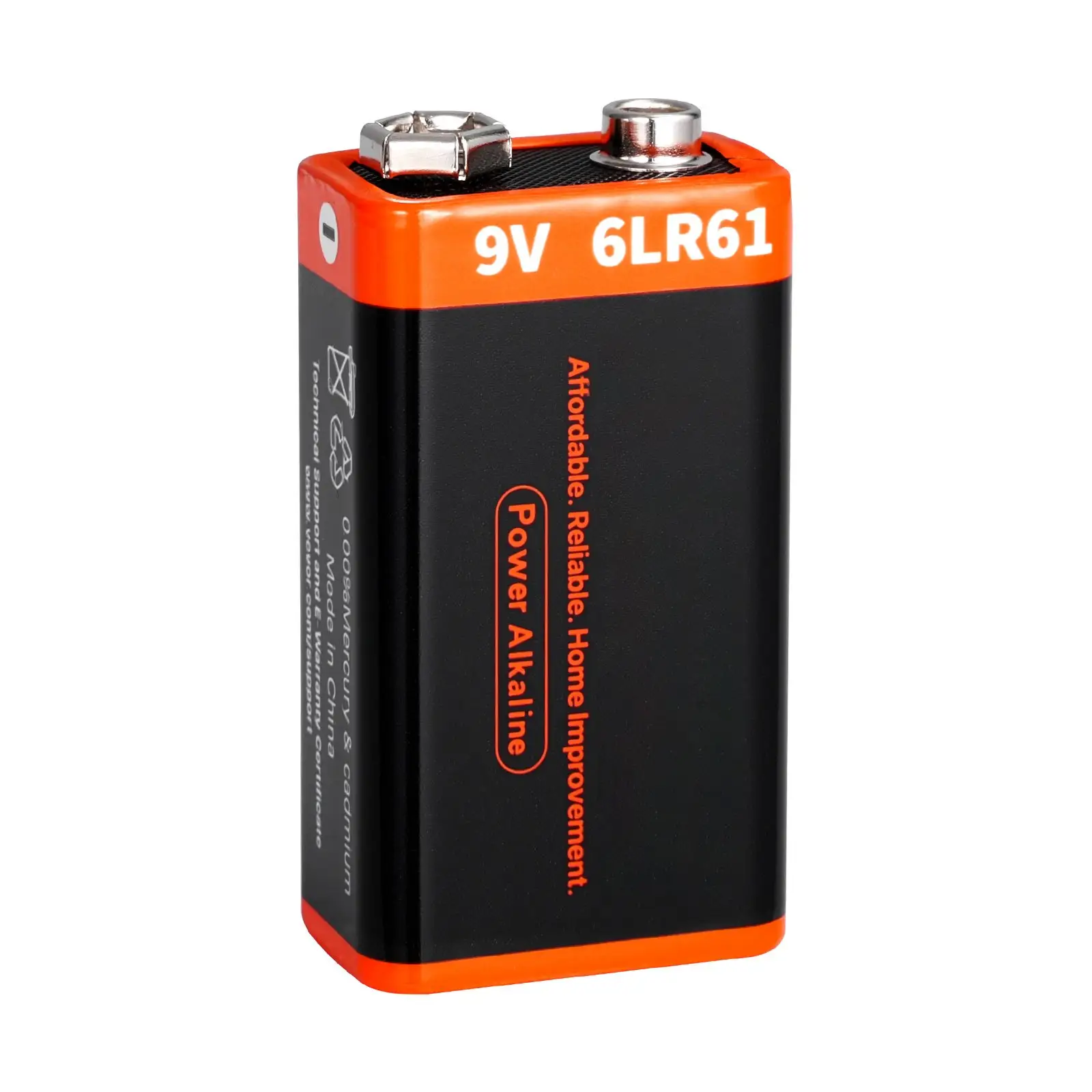 9V Alkaline Batteries 12-Pack 9 Volt Battery