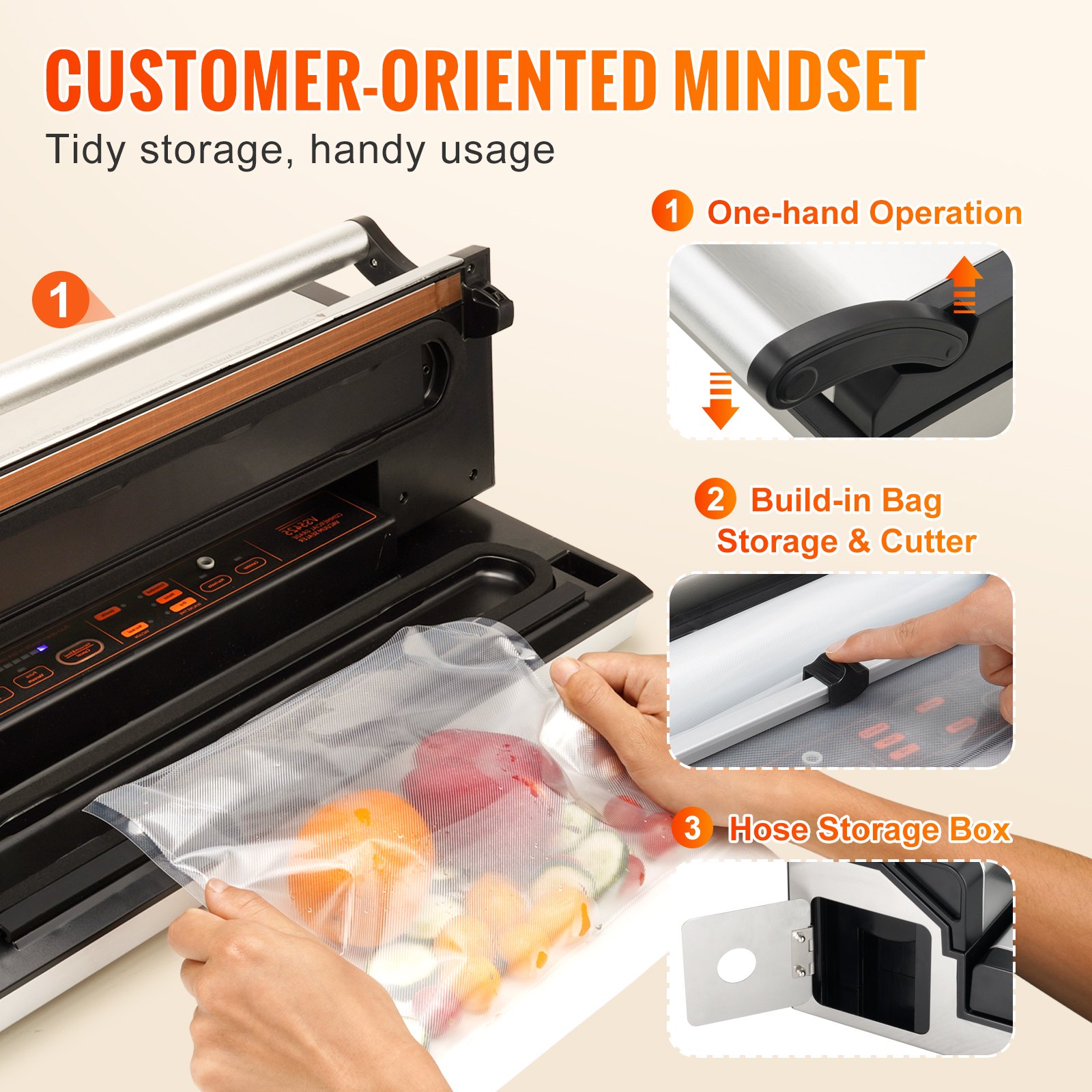 Vacuum Sealer Machine — 95Kpa 350W Powerful Dual Pump and Dual — photo 5