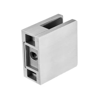 Glass Clamp, 4 PCS Square Glass Railing Bracket For 0.31 '-0.47 ' Tempered Glass, 304 Stainless Steel Glass Mounting Clamp, Glass Shelf Bracket For Balcony, Garden, Pool, Stair, Si