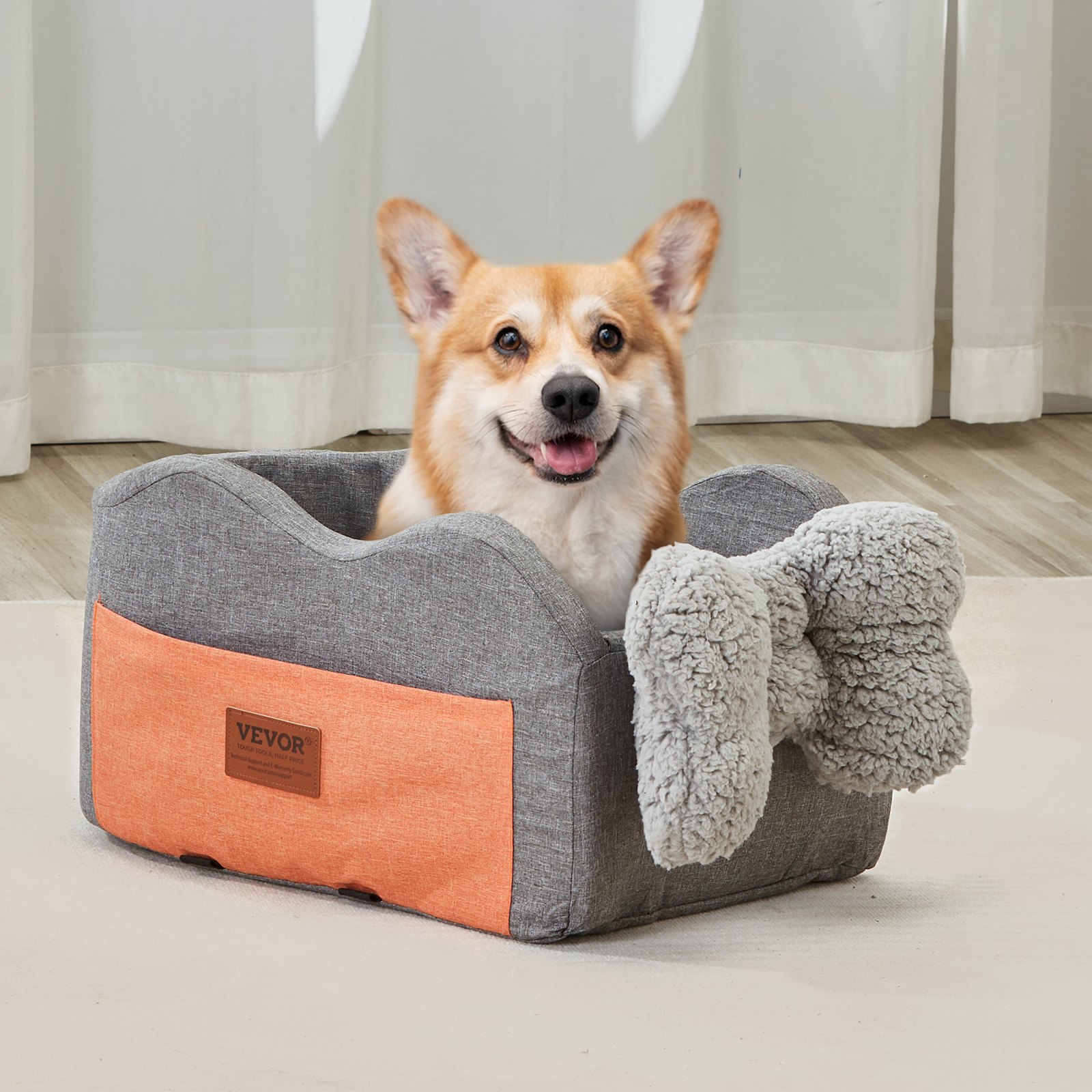 Center Console Dog Car Seat Dog Booster Car Seat For Small Dog 8 Lbs Grey - Shop at LoveMi