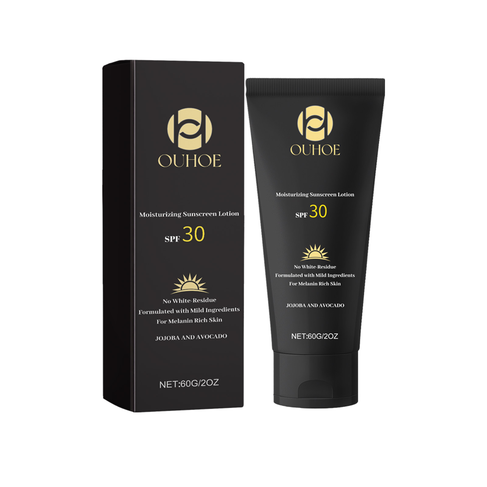 OUHOE Moisturizing Sunscreen Lotion, Hydrating And Moisturizing Isolation Uv Anti Sun Moisturizing Refreshing Non Greasy Protective Cream 60G - Shop at LoveMi