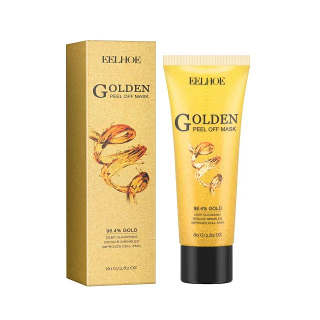 EELHOE Golden Peel Off Mask, Cleans Skin Corneous White Tender Brighten Skin Tone Moisturize Water 80G - Shop at LoveMi
