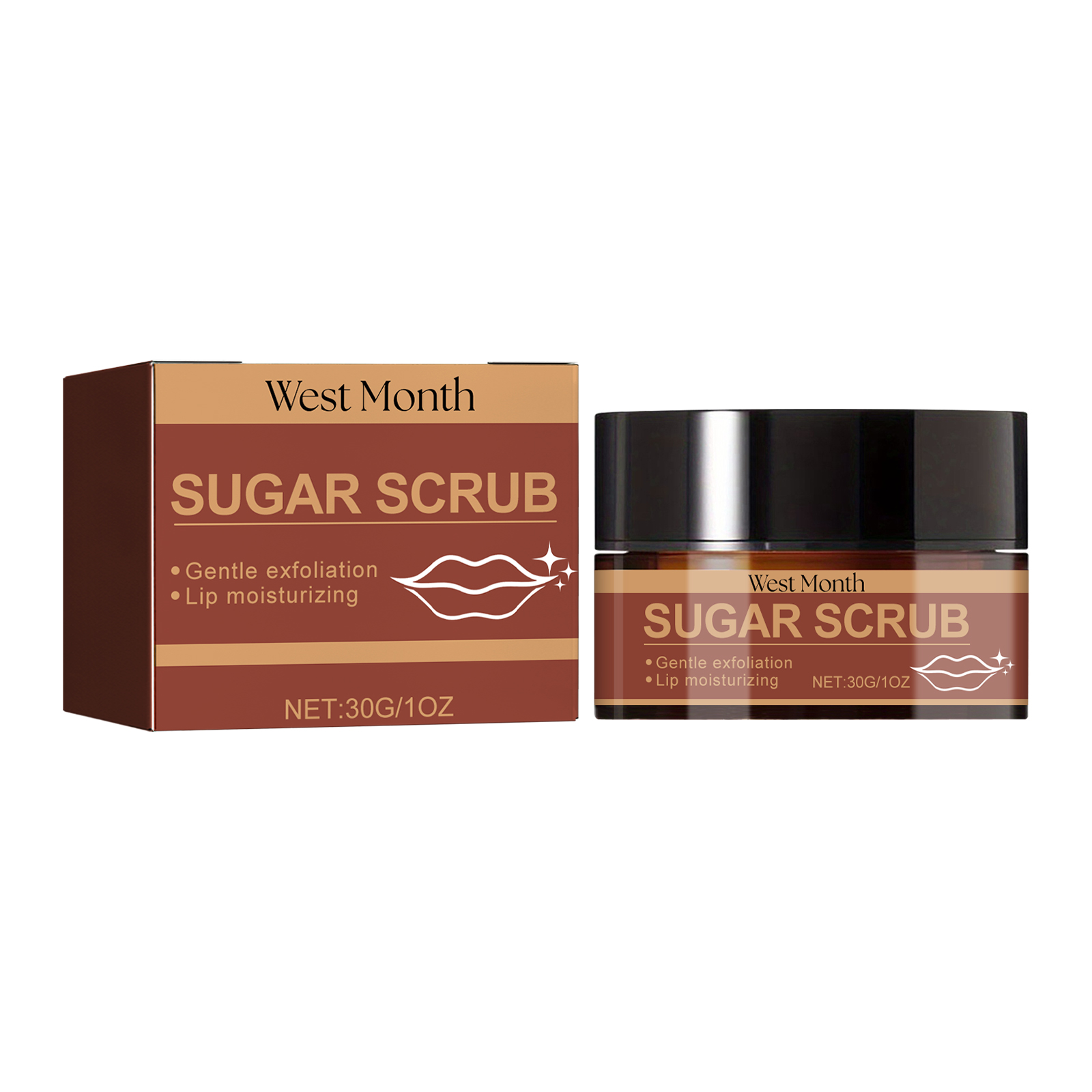 West&Month Sugar Scrub, Fade Lip Lines Curing Lip Weather Shack Peeling Hydrating Care Cream 30G - Shop at LoveMi