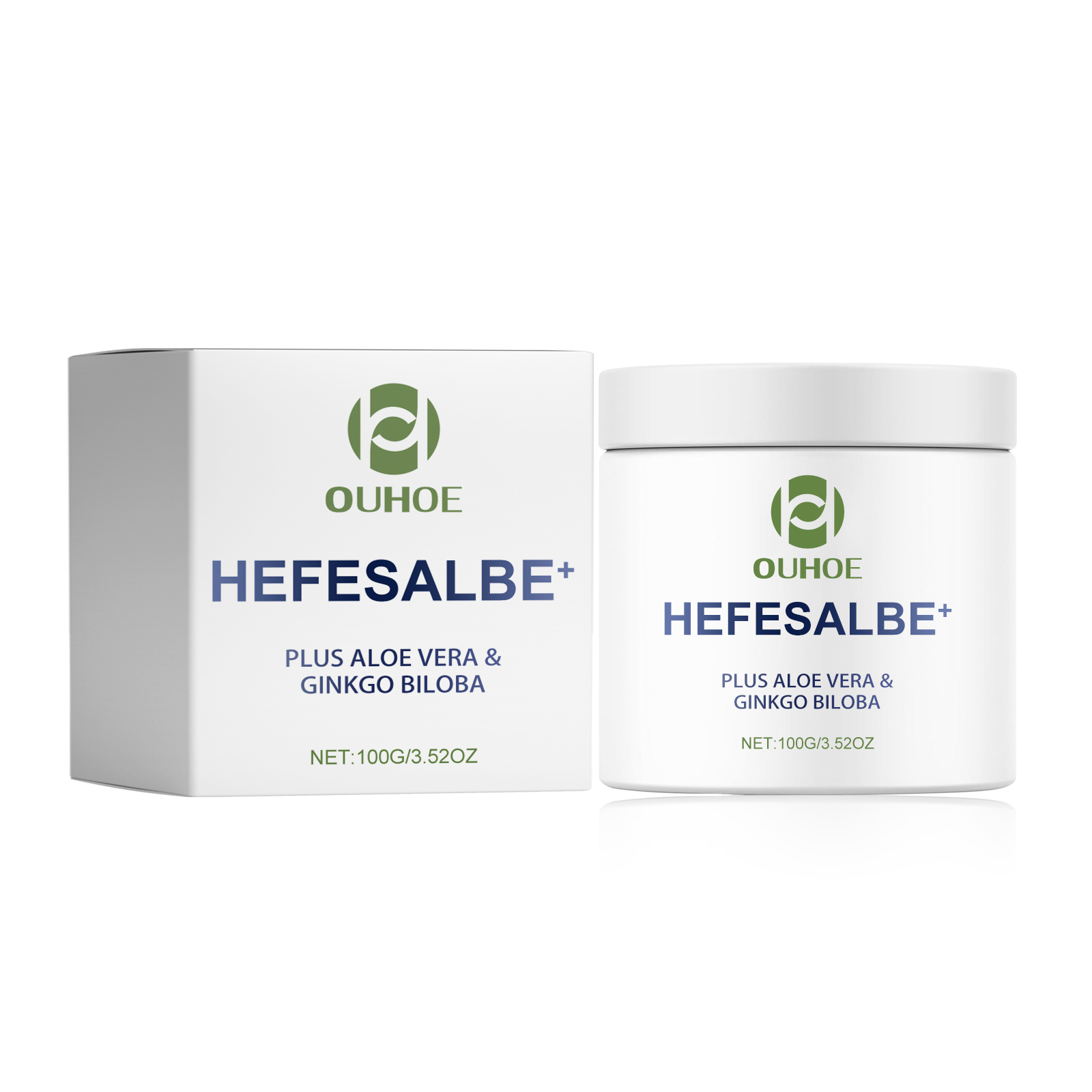 OUHOE Plus Aloe Vera & Ginkgo Biloba, Repair The Dark Fade Out Fine Lines On The Skin Tight Haun White Skin Anti Wrinkle Cream 100G - Shop at LoveMi