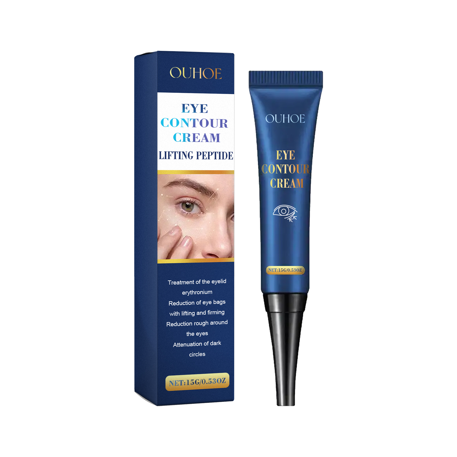 OUHOE Eye Contour Cream, Fade Out Black Rim Of The Eye Smooth Fine Lines Eye Week Anti Wrinkle Firming Moisture 15G - Shop at LoveMi