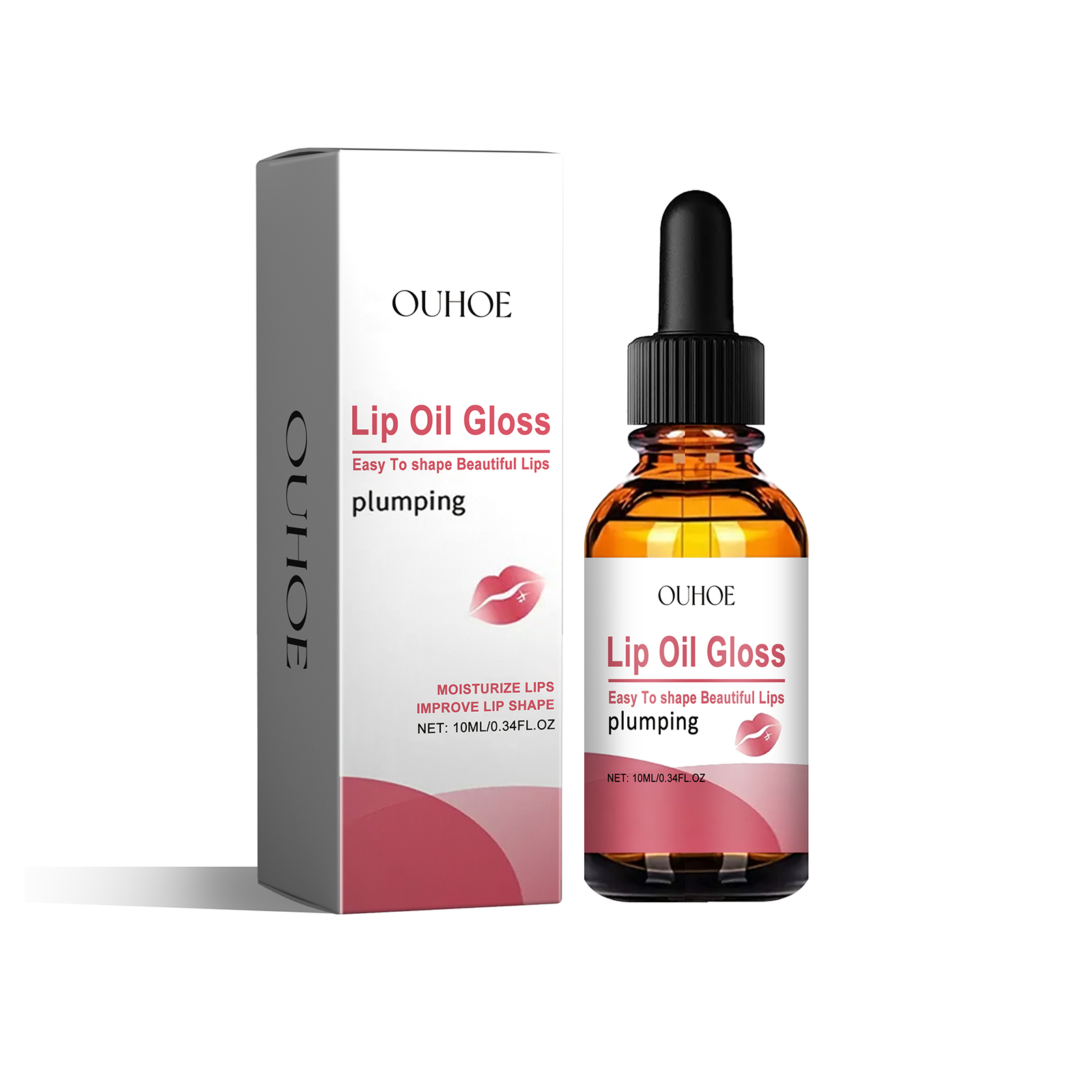 OUHOE Lip Oil Gloss, Moisturizing And Hydrating Lip Care Lighten Lip Lines Hydrating And Anti Cracking Essential Oil 10Ml/ - Shop at LoveMi