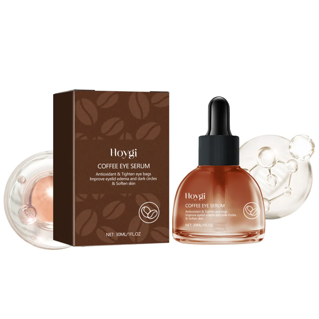 Hoygi Coffee Eye Serum, Fade Dark Circles Wrinkle Moisturizing And Hydrating Eye Care Essence - 30Ml
