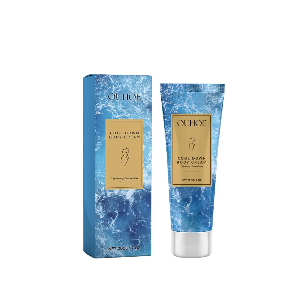 OUHOE Cool Down Body Cream, Improve Dry Hydrating And Moisturizing Deep Moisturizer To Relieve Post-Sun Burn Moisturizer - 200G