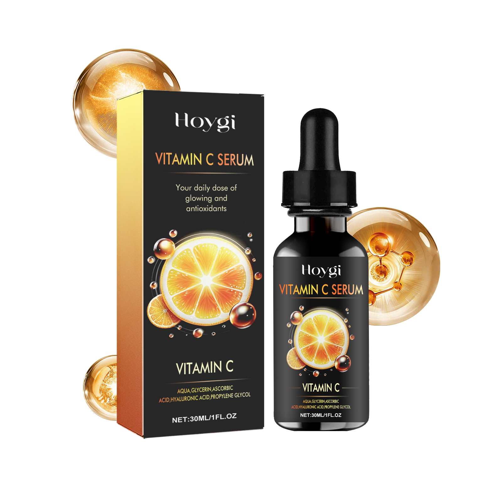 Hoygi Vitamin C Serum, Deep Moisturizing And Moisturizing Whitening Essence For Subtle Spots And Fine Lines 30Ml - Shop at LoveMi