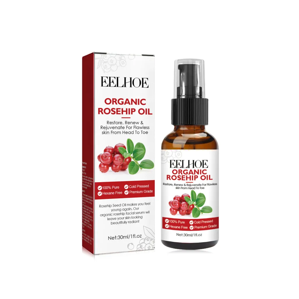 EELHOE Rose Hip Oil Face Serum, Moisturizing, Moisturizing, Smoothing, Wrinkling, Delicate Pore Anti-Aging Serum - 30Ml