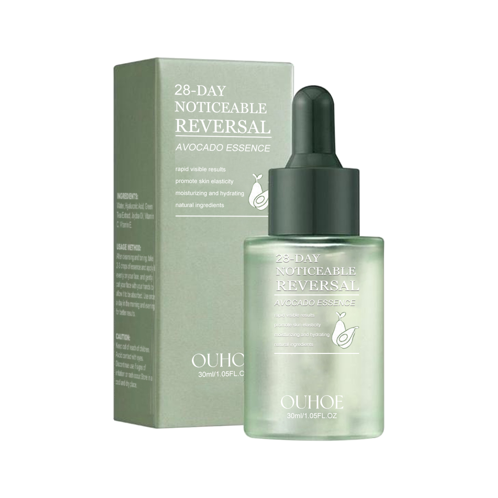 OUHOE Avocado Care Essence Firming Facial Skin, Reducing Fine Lines, Hydrating And Moisturizing Skin Care Essence 30Ml - Shop at LoveMi
