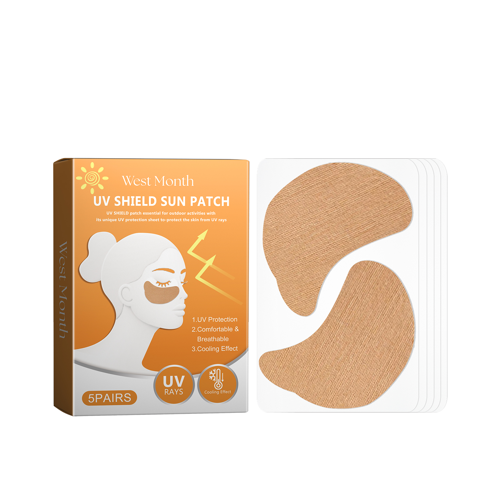 West&Month UV Shield Sun Patch, Fade Dark Spots Outdoor Activities UV Protection Eye Care Patch 5Pairs - Shop at LoveMi