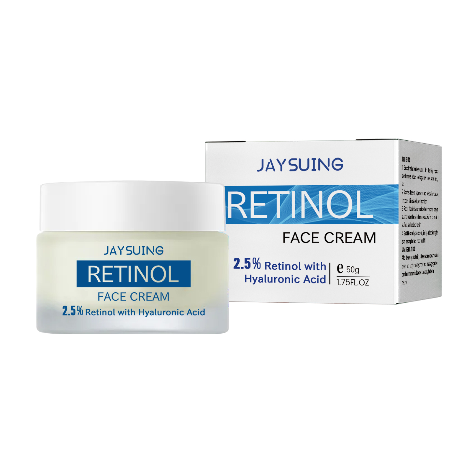 Jaysuing Retinol Anti Aging Cream, Lightening Spots, Fine Lines, Firming Facial Skin, Moisturizing And Tender Skin 50G - Shop at LoveMi