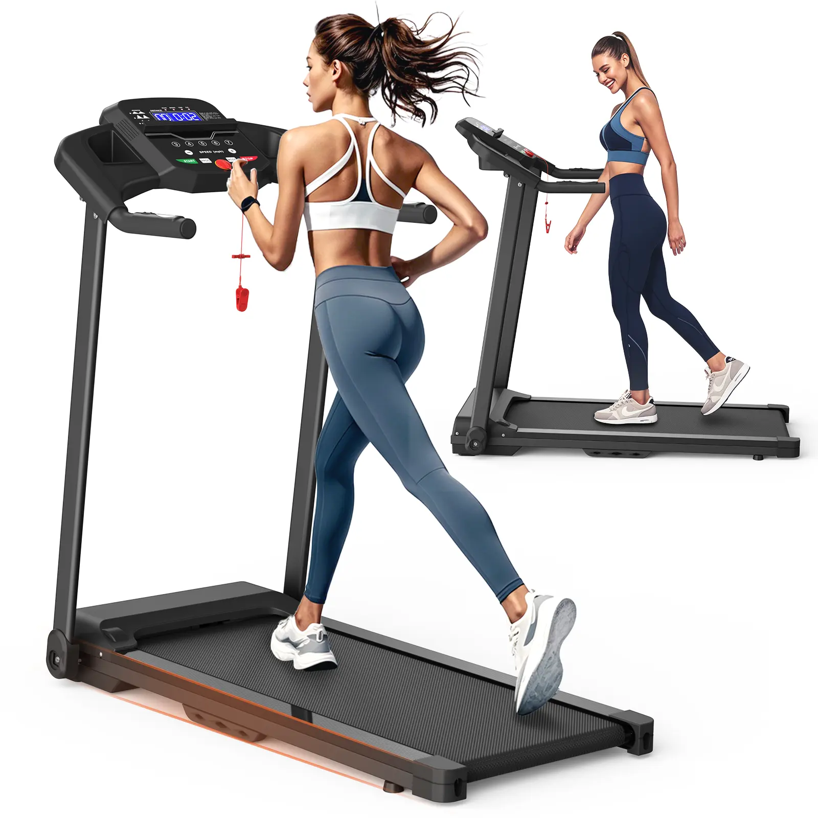 Foldable Treadmill 2.5HP Electric Folding Running Walking