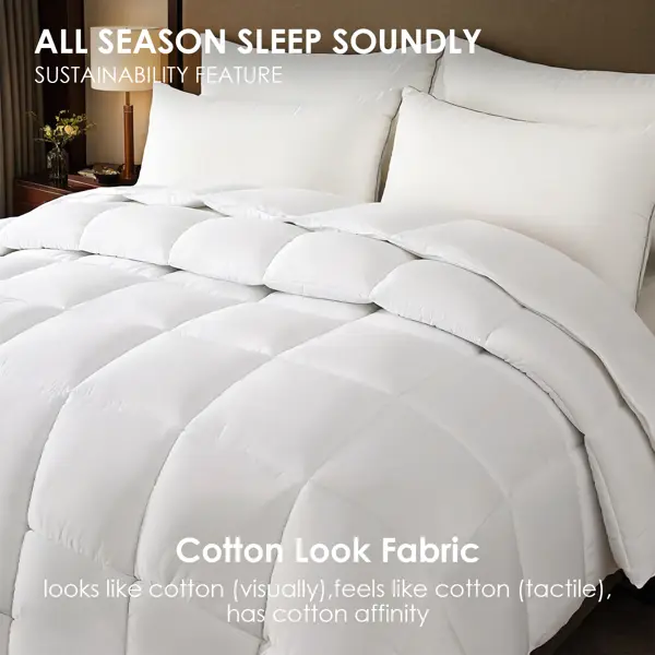 White Plump Duvet, Extra Large Checkered Quilting Luxury Hotel-grade For Bedrooms And Guesthouses. Ultra-soft Thickened Warmth, All-season Use. Simple Bohemian