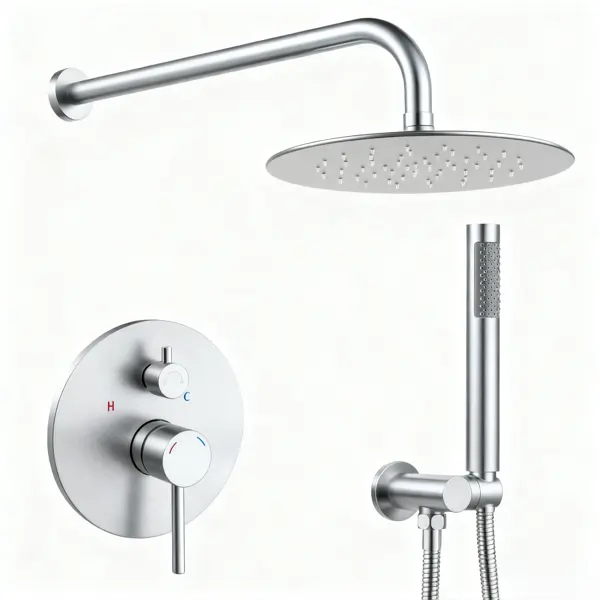 Shower System Faucet Combo Set Wall Mounted