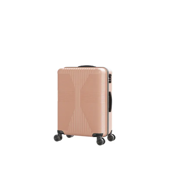 Non-TSA Customs Lock 3-in-1 PP Trolley Case, 20in, 24in, 28in PP Rose Gold