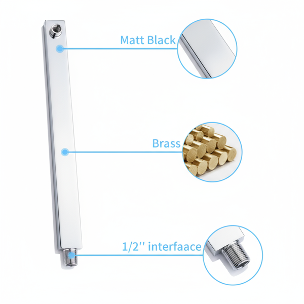 Rain Shower System Chrome Tub Shower Faucet Set 10 Inch Square Rainfall Shower Head With Handheld Sprayer And Waterfall Tub Spout[Unable Ship Weekends, TK/TEMU Only For Pickup]