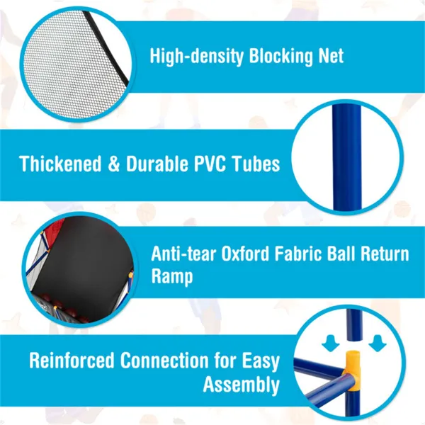 Dual Shot Kids Basketball Arcade Game – Double Hoop Indoor Toy with 4 Balls and Pump for Active Playroom Fun