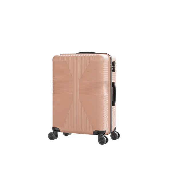 Non-TSA Customs Lock 3-in-1 PP Trolley Case, 20in, 24in, 28in PP Rose Gold